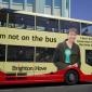 Is Caroline Lucas on the Bus in Brighton?